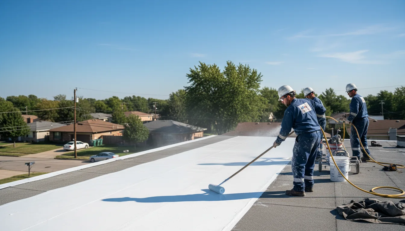 Commercial roof coating in Elverta, CA near me
